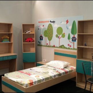 Παιδικό δωματιο 01Ξύλο Μελαμίνη Δρυς - Λάκα