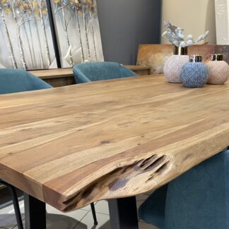 Τραπέζι μασίφ ακακία 2m πάχος 4cm