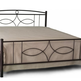 ΚΡΕΒΑΤΙ ΜΕΤΑΛΛΙΚΟ 110x200 ΑΝΘΡΑΚΟΜΑΥΡΟ