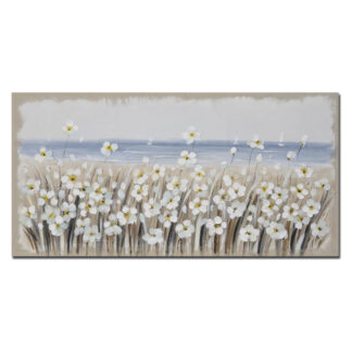 ΚΑΔΡΟ ΣΕ ΚΑΜΒΑ "Daisies" ΜΠΕΖ 120*3*60