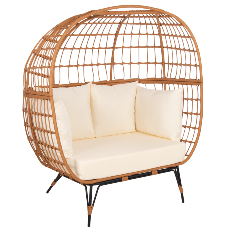 ΠΟΛΥΘΡΟΝΑ ΦΩΛΙΑ RATTAN 132.5x90x154Υεκ MRBB
