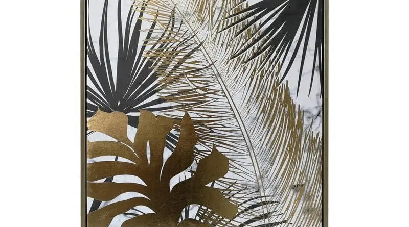 Πίνακας σε καμβά 45×2,5×60εκ LEAFS 231