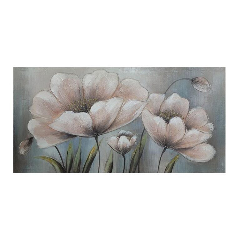 Πίνακας σε καμβά FLOWERS. 80x3x40