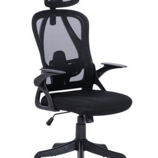 A8982 ΜΑΥΡO MESH ΠΟΛΥΘΡΟΝΑ ΓΡΑΦΕΙΟΥ