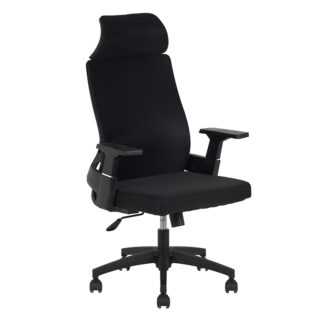 A9925 ΜΑΥΡO MESH ΠΟΛΥΘΡΟΝΑ ΓΡΑΦΕΙΟΥ