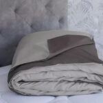 ΠΑΠΛΩΜΑΤΟΘΗΚΗ DOUBLE FACE COZY LIFE 260Χ240 GREY – SMOKE GREY