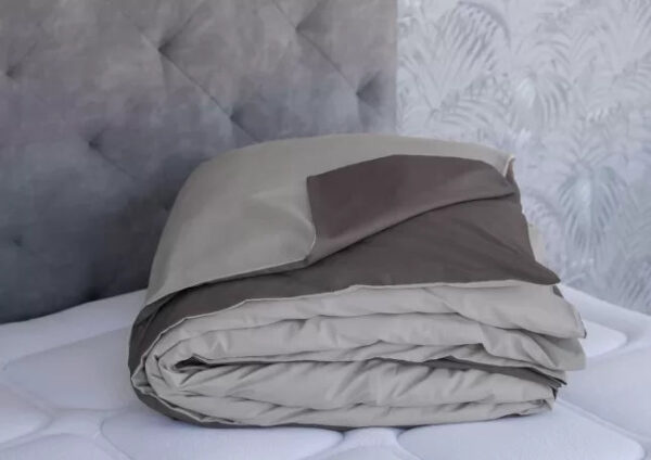 ΠΑΠΛΩΜΑΤΟΘΗΚΗ DOUBLE FACE COZY LIFE 260Χ240 GREY – SMOKE GREY