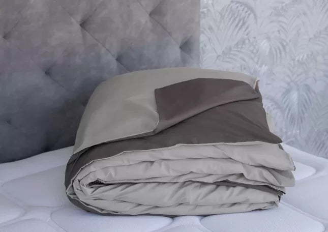 ΠΑΠΛΩΜΑΤΟΘΗΚΗ DOUBLE FACE COZY LIFE 260Χ240 GREY – SMOKE GREY