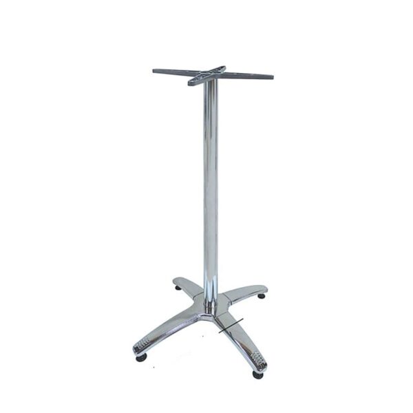 ROMAN 4ΝΥΧΗ 64X64Χ108εκ.(Σ/Ρ)ΨΗΛΗ ΒΑΣΗ ΑΛΟΥΜ/INOX ΜΕ ΡΕΓ/ΡΟΥΣ