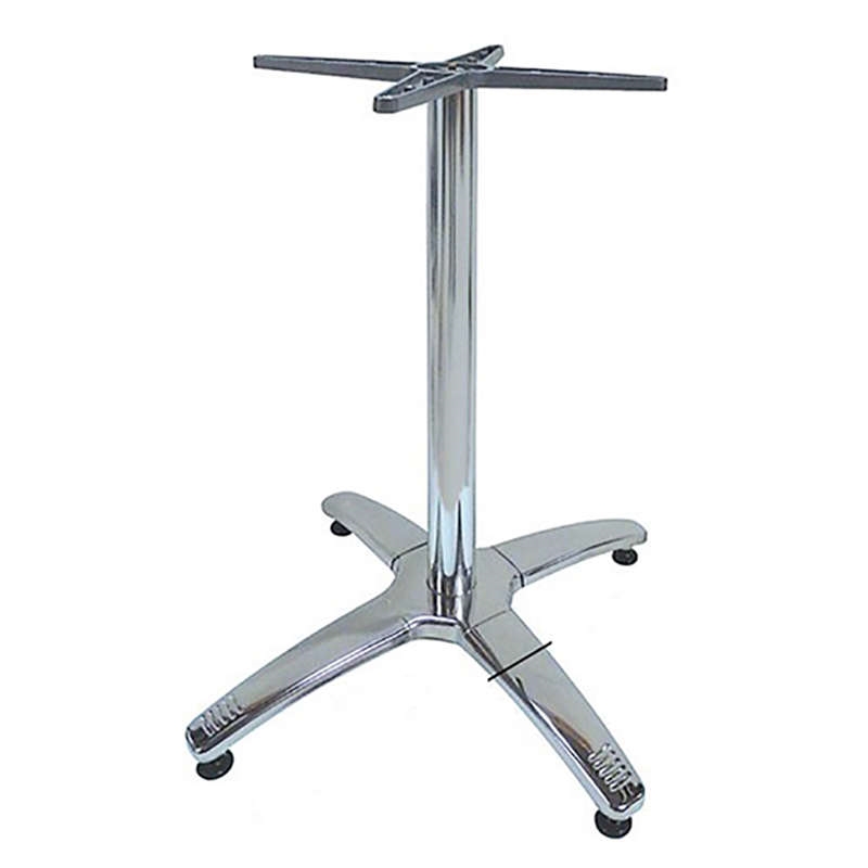 ROMAN 4ΝΥΧΗ 63X63X72εκ.(Σ/Ρ)ΒΑΣΗ ΑΛΟΥΜ./INOX ΜΕ ΡΕΓ/ΡΟΥΣ