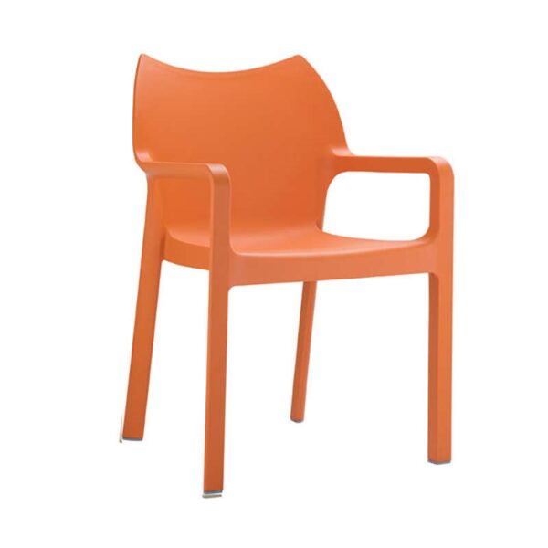 DIVA ORANGE(Σ22)ΠΟΛΥΘΡΟΝΑ ΠΟΛ/ΝΙΟΥ 57X53X84εκ.