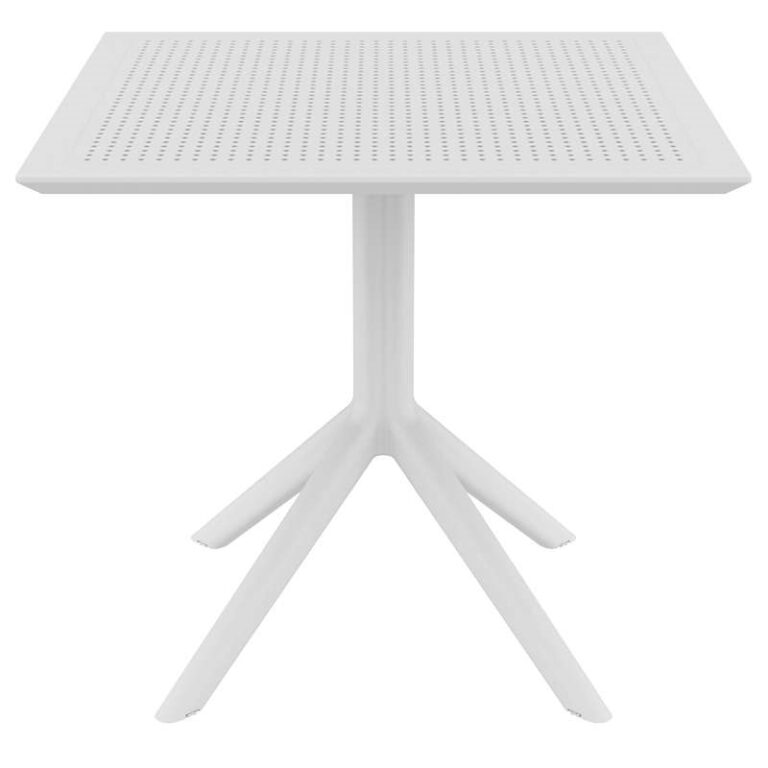 SKY WHITE 80X80X74εκ. ΤΡΑΠΕΖΙ ΠΟΛ/ΝΙΟΥ