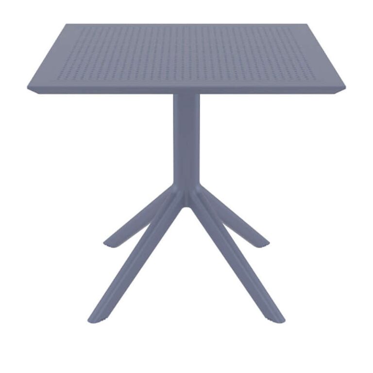 SKY DARK GREY 80X80X74εκ. ΤΡΑΠΕΖΙ ΠΟΛ/ΝΙΟΥ