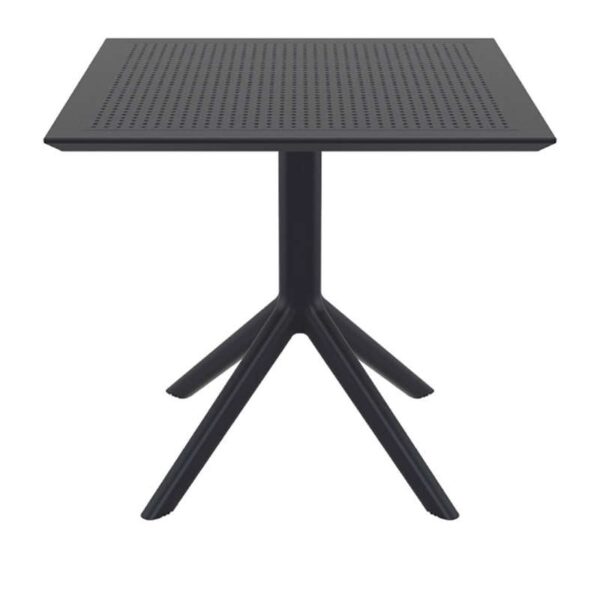 SKY BLACK 80X80X74εκ. ΤΡΑΠΕΖΙ ΠΟΛ/ΝΙΟΥ