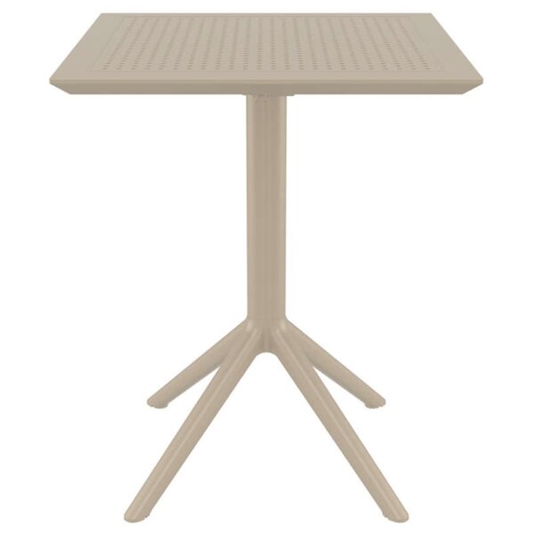 SKY TAUPE 60Χ60X74εκ. ΤΡΑΠΕΖΙ ΠΤΥΣ/ΝΟ ΠΟΛ/ΝΙΟΥ