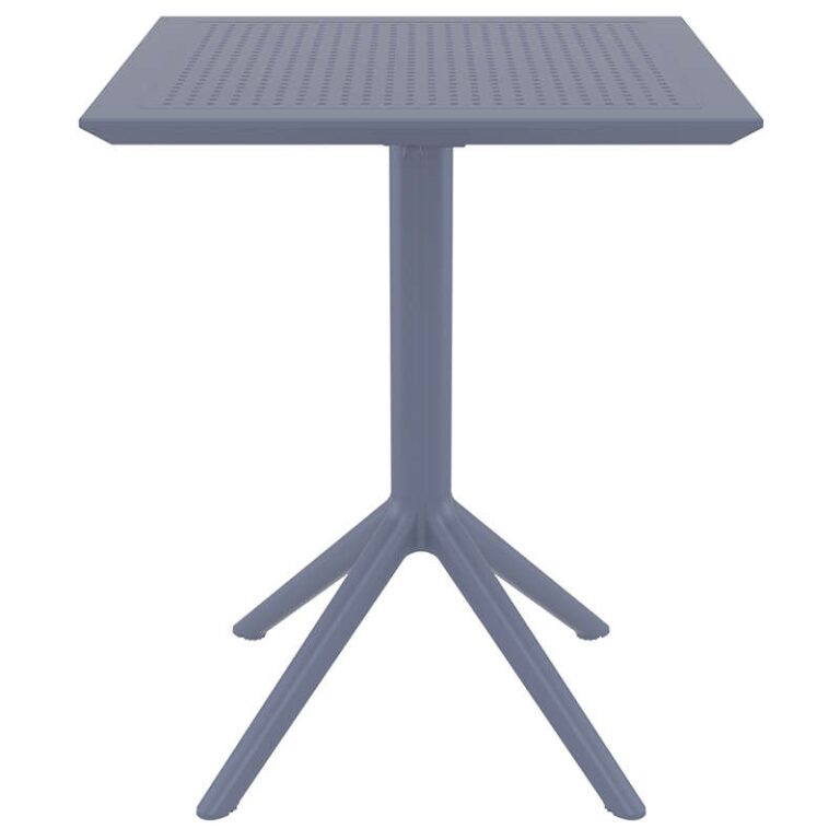 SKY DARK GREY 60Χ60X74εκ. ΤΡΑΠΕΖΙ ΠΤΥΣ/ΝΟ ΠΟΛ/ΝΙΟΥ