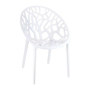 CRYSTAL GLOSSY WHITE(Σ4)ΠΟΛΥΘΡΟΝΑ 59Χ60Χ80εκ.