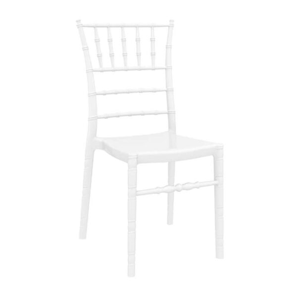 CHIAVARI GLOSSY WHITE(Σ4)KAPEKΛA 45X51X91εκ.