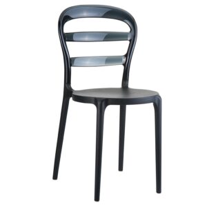BIBI BLACK/BLACK TRANSP. ΚΑΡΕΚΛΑ 42X50X85εκ.
