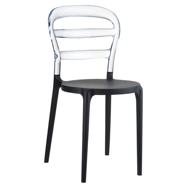 BIBI BLACK/CLEAR TRANSP. ΚΑΡΕΚΛΑ 42X50X85εκ.