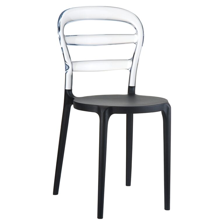 BIBI BLACK/CLEAR TRANSP. ΚΑΡΕΚΛΑ 42X50X85εκ.