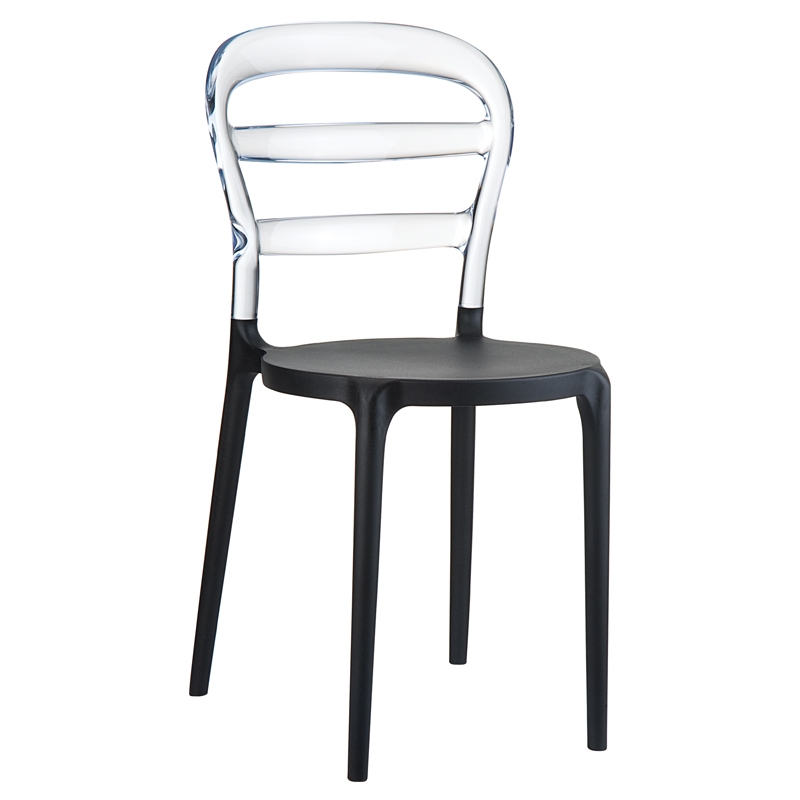 BIBI BLACK/CLEAR TRANSP. ΚΑΡΕΚΛΑ 42X50X85εκ.