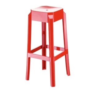 FOX 75εκ.(Σ2)ΣΚΑΜΠΟ GLOSSY RED 36X36X75εκ.