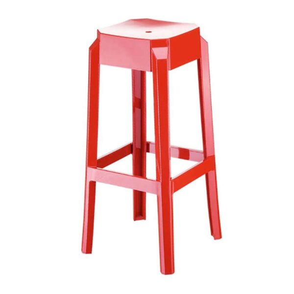 FOX 75εκ.(Σ2)ΣΚΑΜΠΟ GLOSSY RED 36X36X75εκ.