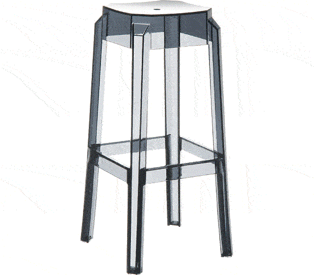FOX 75εκ.(Σ2)ΣΚΑΜΠΟ SMOKE GREY 36X36X75εκ.