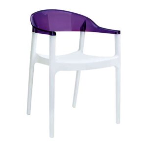 CARMEN WHITE/VIOLET(Σ4)ΠΟΛΥΘΡΟΝΑ 49X53X79εκ.