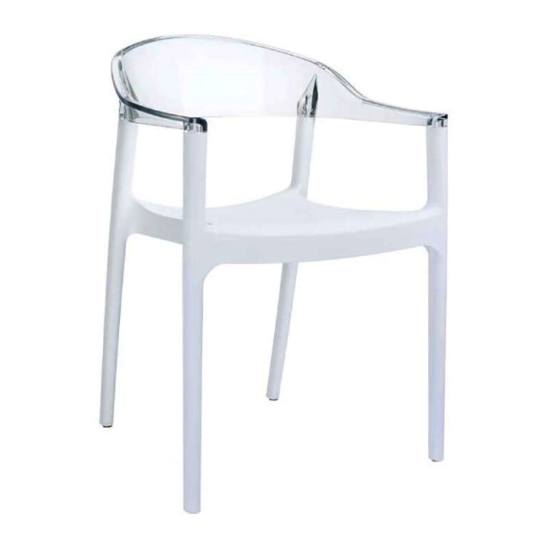 CARMEN WHITE/CLEAR ΠΟΛΥΘΡΟΝΑ 49X53X79εκ.