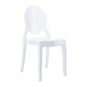 BABY ELIZABETH GLOSSY WHITE(Σ4)ΚΑΡΕΚΛΑΚΙ 30Χ34Χ63εκ.