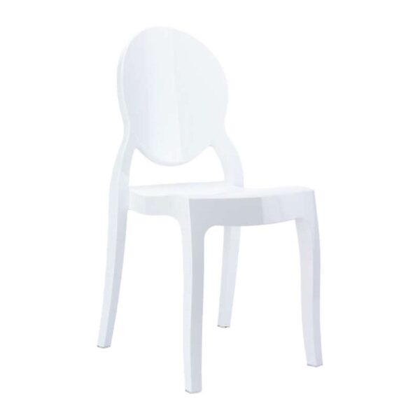 BABY ELIZABETH GLOSSY WHITE(Σ4)ΚΑΡΕΚΛΑΚΙ 30Χ34Χ63εκ.