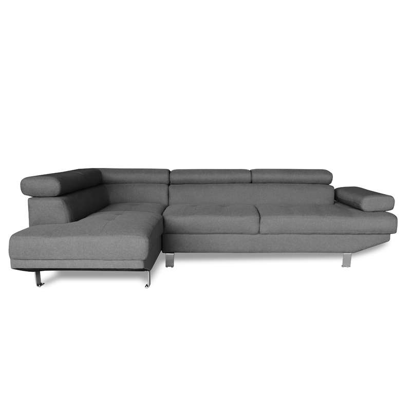 CORNER GREY ΥΦΑΣΜΑ ΚΑΝΑΠΕΣ ΔΕΞΙΑ ΓΩΝΙΑ 250X153X80εκ.