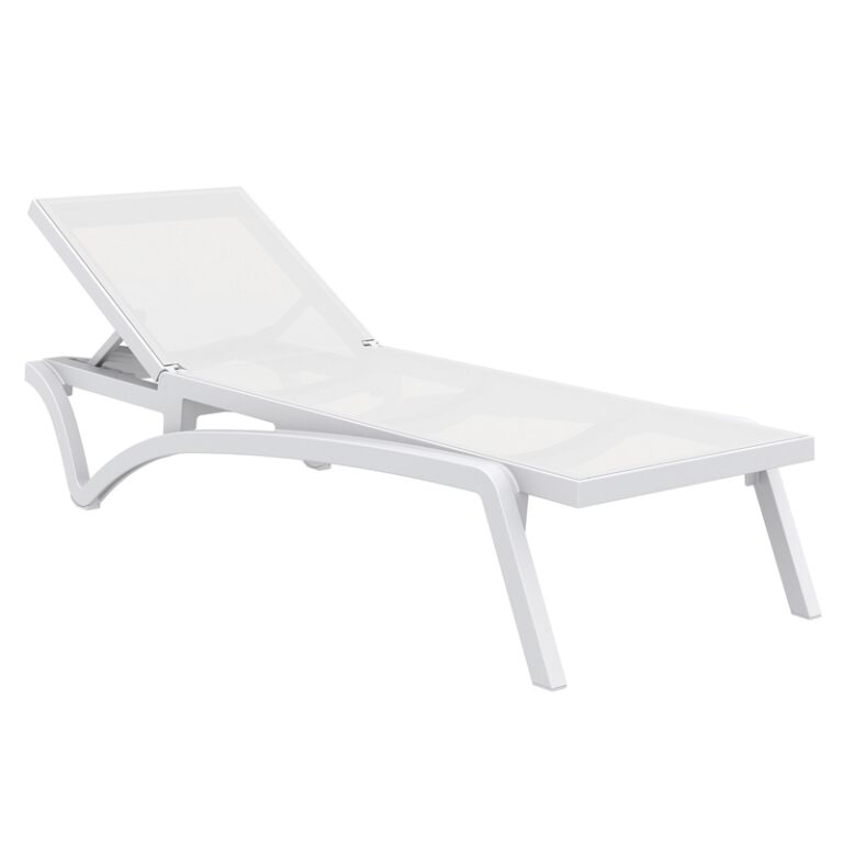 PACIFIC ΞΑΠΛΩΣΤΡΑ WHITE/WHITE ΠΟΛ/ΝΙΟΥ 193X68X35εκ.