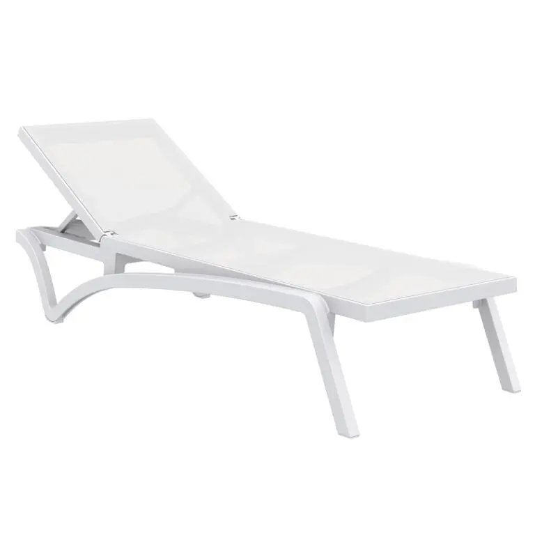 PACIFIC ΞΑΠΛΩΣΤΡΑ WHITE/WHITE ΠΟΛ/ΝΙΟΥ 193X68X35εκ.