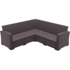 MONACO BROWN ΓΩΝΙΑ ΠΟΛ/ΝΙΟΥ 207Χ207Χ79εκ.