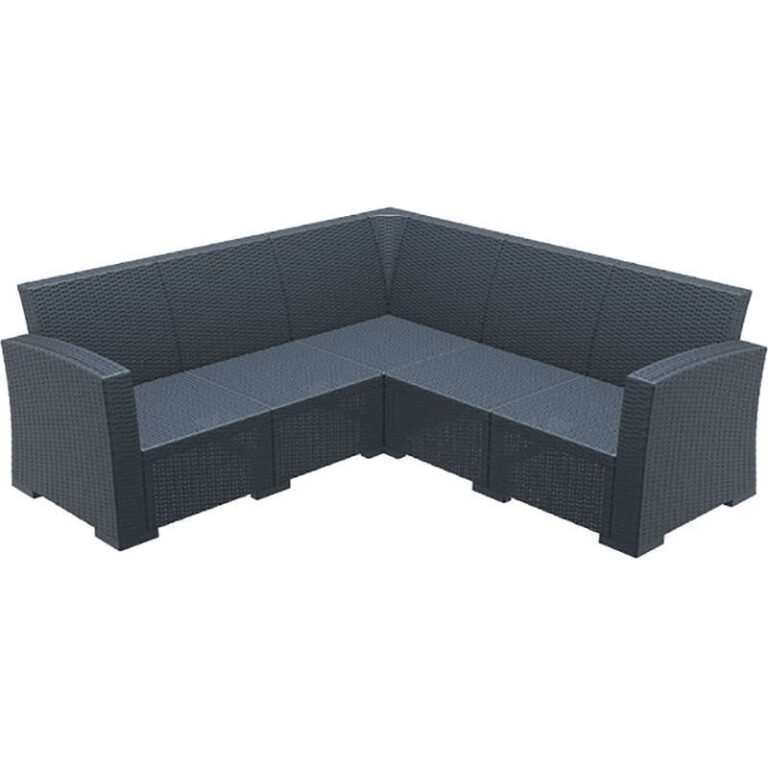 MONACO DARK GREY ΓΩΝΙΑ ΠΟΛ/ΝΙΟΥ 207Χ207Χ79εκ.