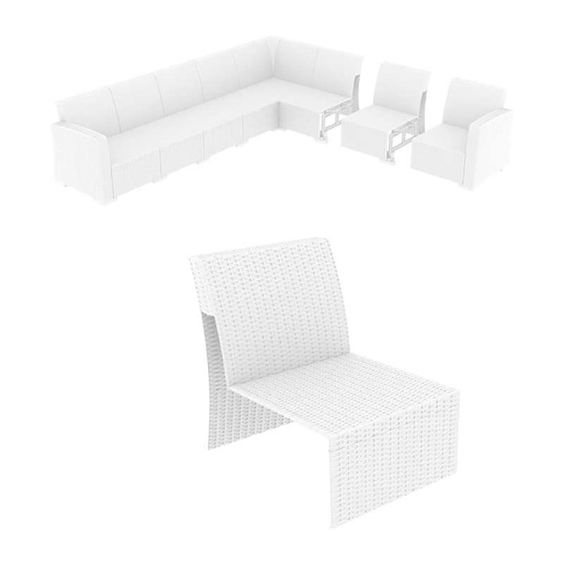 MONACO WHITE ΕΠΕΚΤΑΣΗ ΚΑΡ.ΜΕ ΜΑΞ. ΠΟΛ/ΝΙΟΥ 58X79X79εκ.