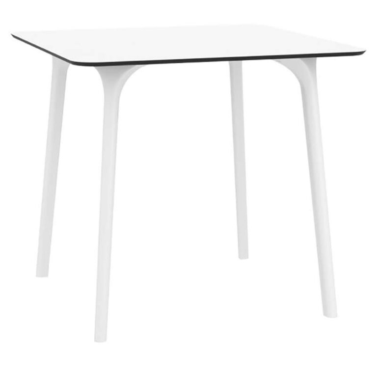 MAYA 80Χ80Χ75εκ. WHITE ΤΡΑΠΕΖΙ HPL LAMINATE
