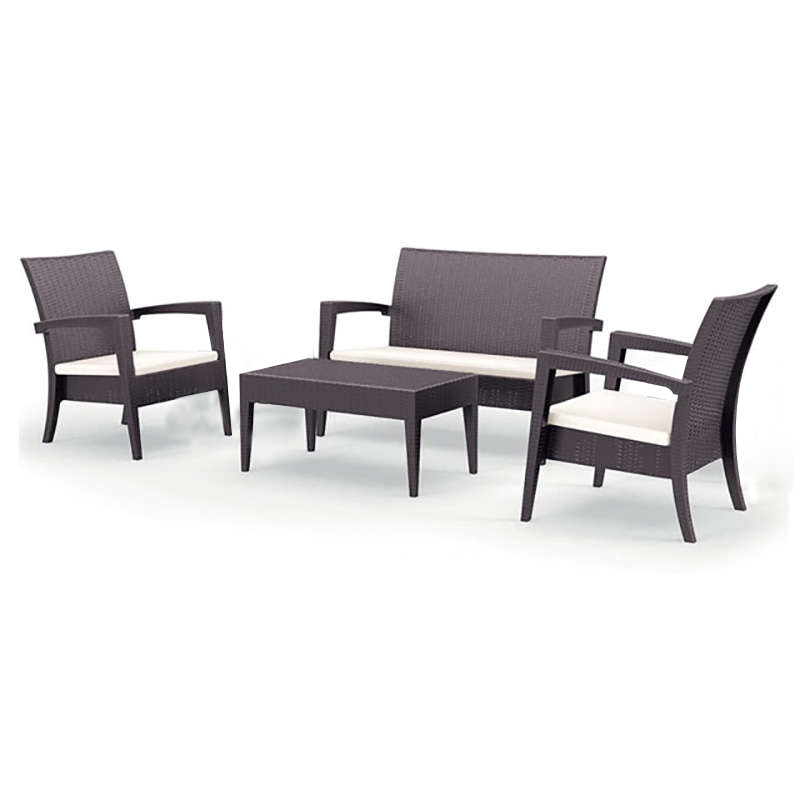 MIAMI SET BROWN ΜΕ ΜΑΞ.(1ΚΑΝ.+2ΠΟΛ+ΤΡΑΠ.92Χ53εκ.)ΠΟΛ/ΝΙΟΥ