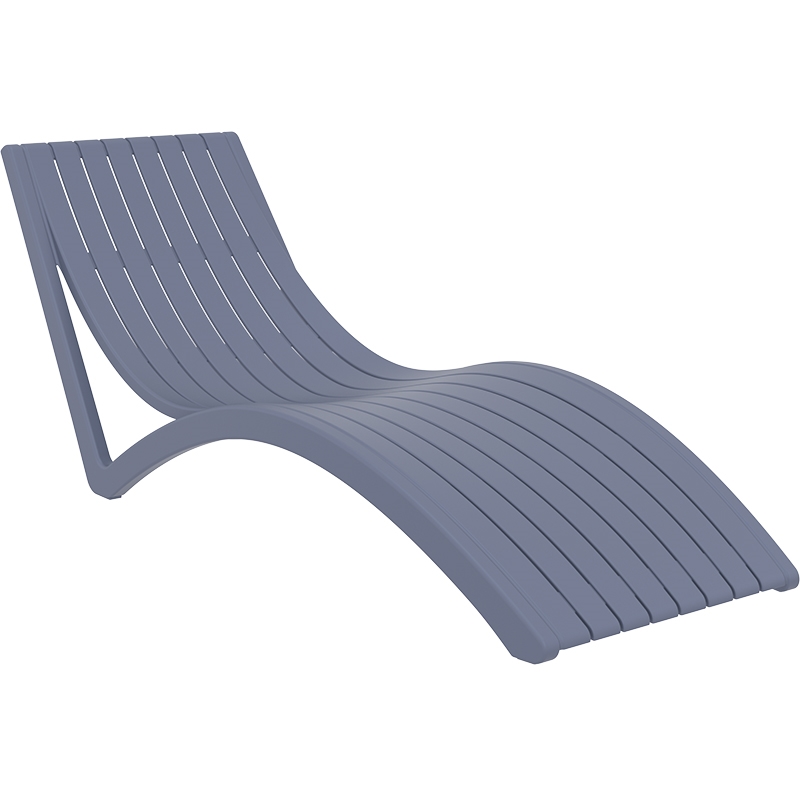 SLIM ΞΑΠΛΩΣΤΡΑ DARK GREY ΠΟΛ/ΝΙΟΥ 72X180X70εκ.