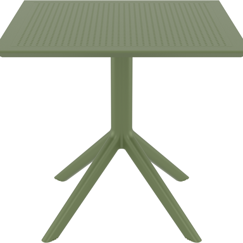 SKY OLIVE GREEN 80X80X74εκ. ΤΡΑΠΕΖΙ  ΠΟΛ/ΝΙΟΥ