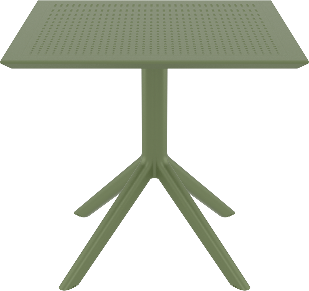 SKY OLIVE GREEN 80X80X74εκ. ΤΡΑΠΕΖΙ ΠΟΛ/ΝΙΟΥ