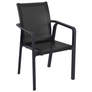 PACIFIC ΠΟΛΥΘΡΟΝΑ BLACK/BLACK ΠΟΛ/ΝΙΟΥ 57X62X90εκ.