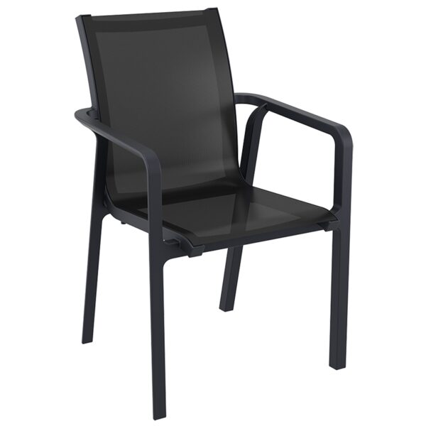 PACIFIC ΠΟΛΥΘΡΟΝΑ BLACK/BLACK ΠΟΛ/ΝΙΟΥ 57X62X90εκ.