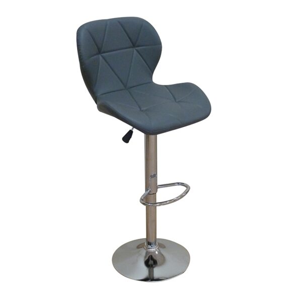 BAR91 GREY PU(Σ2)ΣKAMΠO ΜΕ ΑΜΟΡΤΙΣΕΡ 48X49X109εκ.