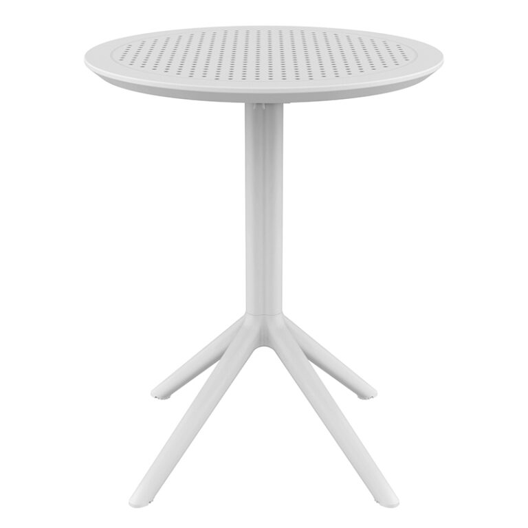 SKY WHITE Φ60X74εκ. ΤΡΑΠΕΖΙ ΠΤΥΣ/ΝΟ ΠΟΛ/ΝΙΟΥ