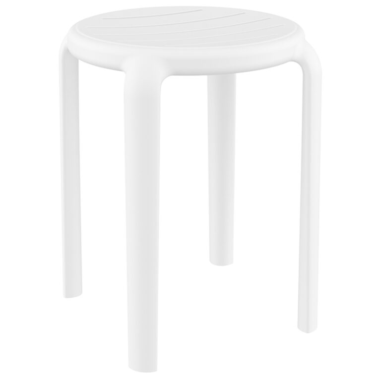 TOM 45εκ. ΣΚΑΜΠΟ WHITE ΠΟΛ/ΝΙΟΥ 34X34X45εκ.