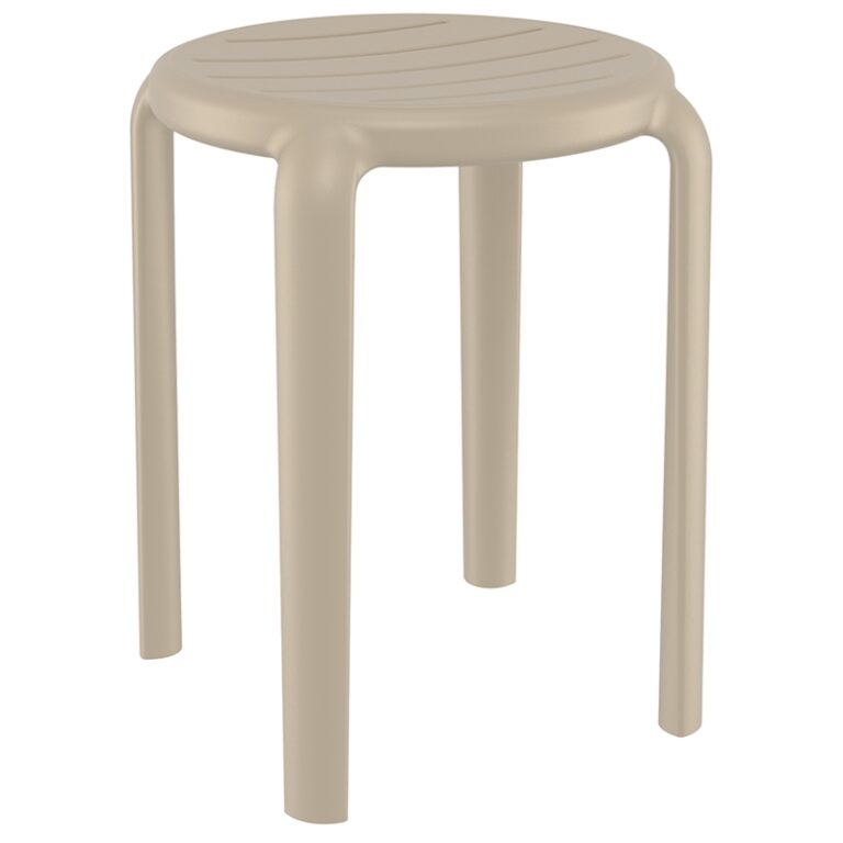 TOM 45εκ. ΣΚΑΜΠΟ TAUPE ΠΟΛ/ΝΙΟΥ 34X34X45εκ.